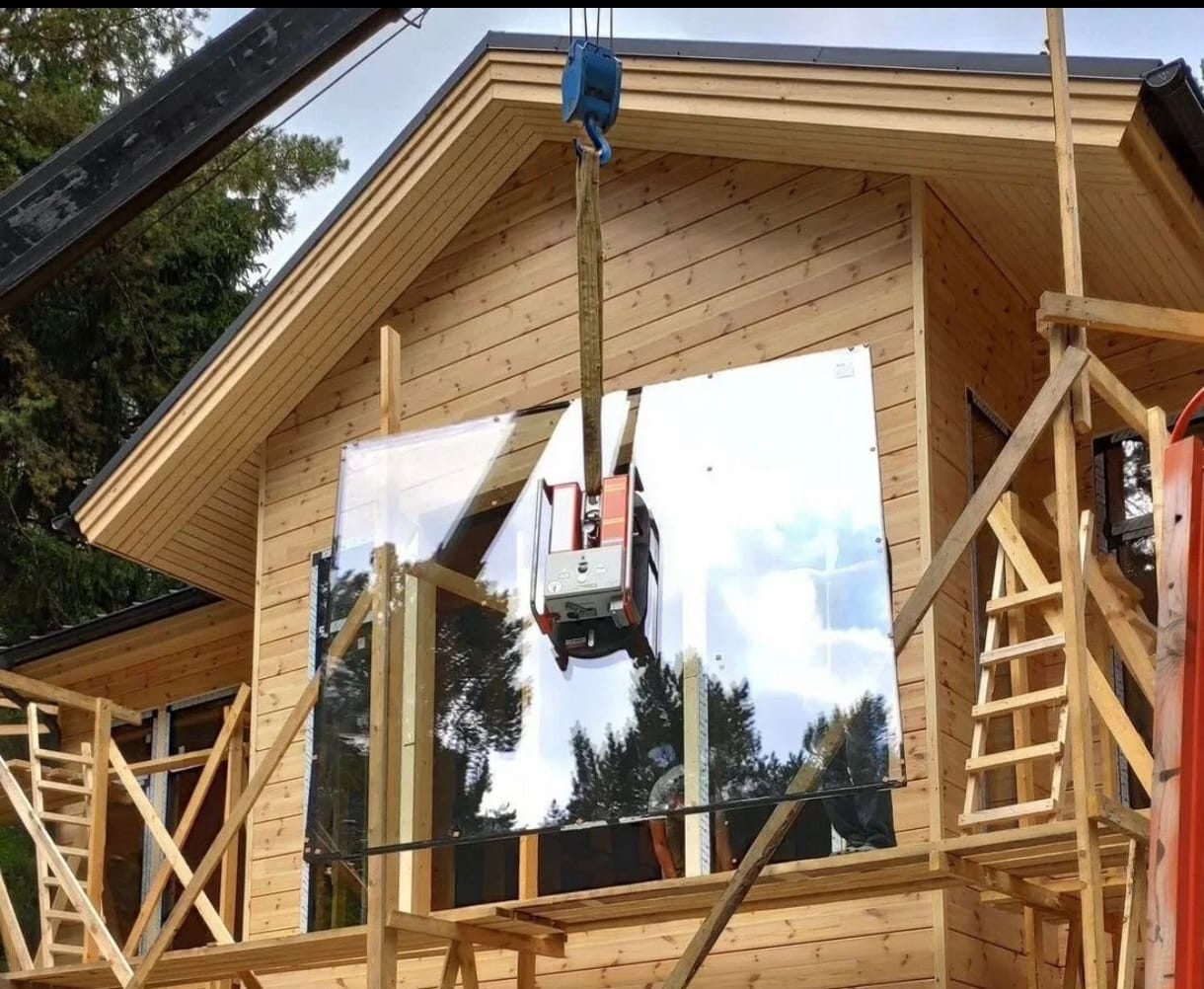 Вакуумный захват для стекла и стеновых сэндвич-панелей